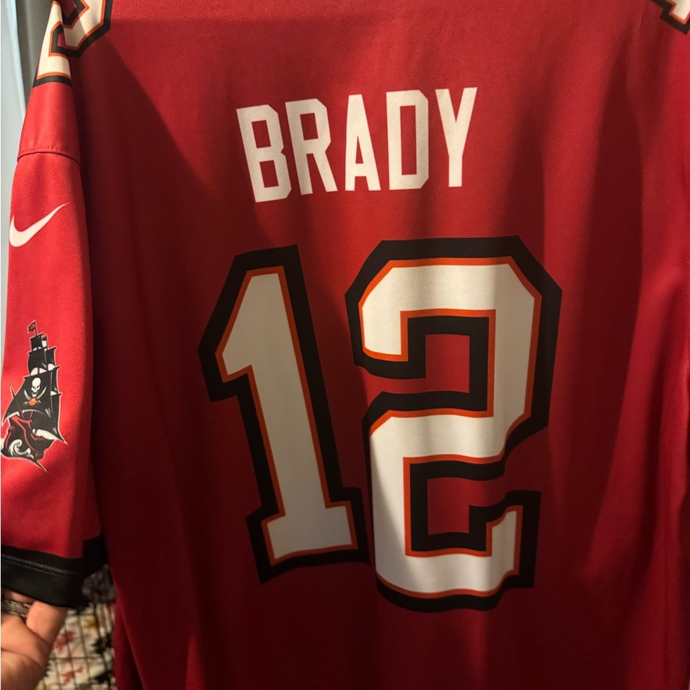 Red Brady Jersey with Number 12